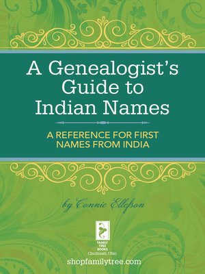 cover image of A Genealogist's Guide to Indian Names